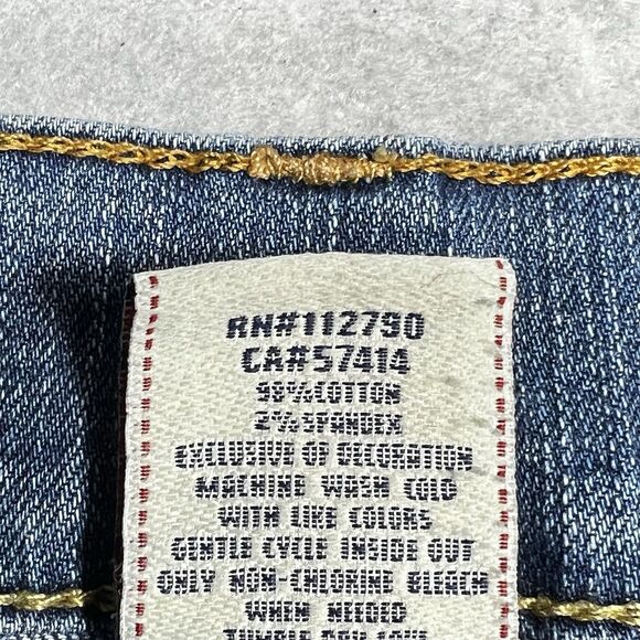 True Religion  VINNY Skinny Jeans Women 28x27 Flap Pockets Low Rise Medium Wash - Picture 14 of 16